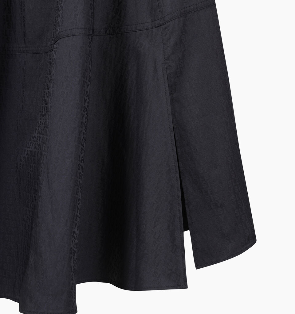 Black skirt with jacquard motif - sisley k longuette skirts - Black | Sisley K image number 3